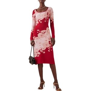 CARA CARA Taylor Jacquard-Knit Midi Dress Large